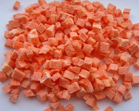 Freeze Dried Carrot Cube